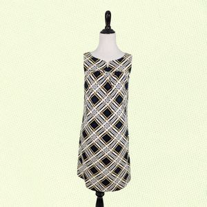 Vineyard Vines Black and White Midi Dress